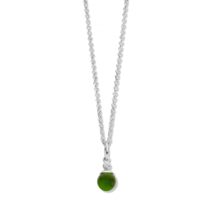 Spirit Icons Halskette Figaro mit grünem Stein