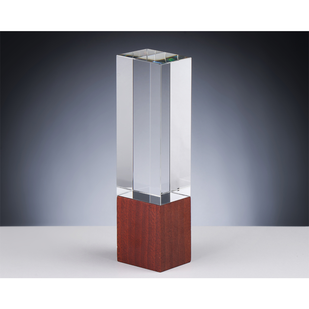 Glas-Holz Award 215mm Holz: 6x5x7 / Glas: 6x5x14,5cm