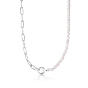 Ania Haie Halskette mit Perlen in silber