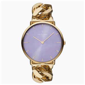Nordgreen Uhr Native Lavendel in gold