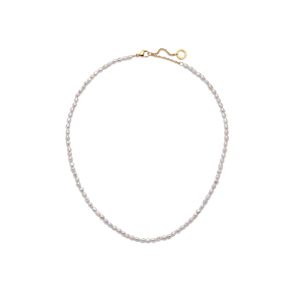 Paul Hewitt Halskette Charms mit Perlen und goldenem Verschluss