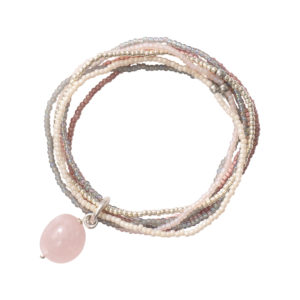 a Beautiful Story Armband Normal Rosenquarz in rosa