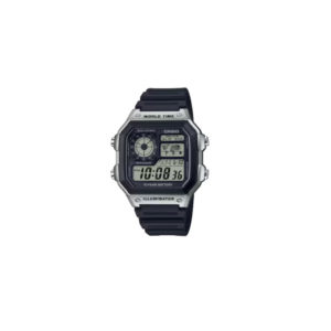 Casio Illuminator Word Time Uhr in grau/schwarz
