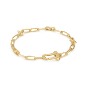 Ania Haie Armband Charm Stud Link in gold