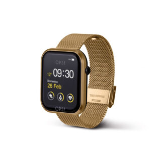 OPS Smartwatch Call mit Mesharmband in gold