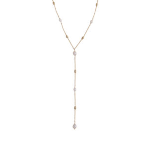 alisia Merope Halskette in silber vergoldet mit Perlen