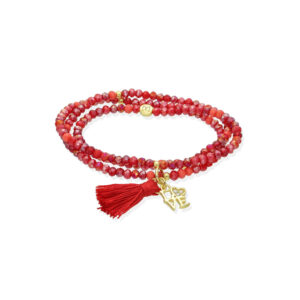 marina garcia zen armband love in rot