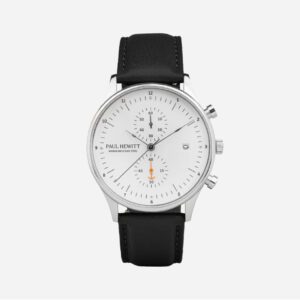 PAUL HEWITT Chrono Leder Uhr mit schwarzem Armband