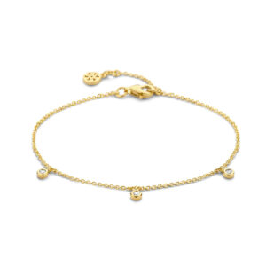 SPIRIT ICONS Denmark Armband Symphony in Sterlingsilber vergoldet mit Zirkoniasteinen