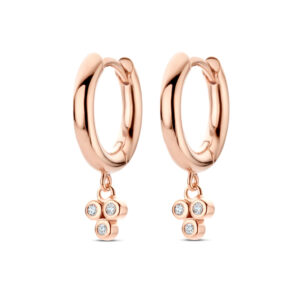 Spirit Icons Ohrhänger Trio in 18kt rose vergoldet