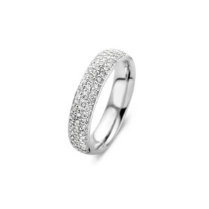 Spirit Icons Vivendi Ring in Sterlingsilber mit Zirkonia Steinen