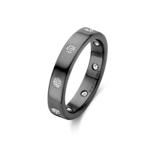 Spiriti Icons Ring Carmen in Sterlingsilber rhodiniert mit Zirkonia Steinen