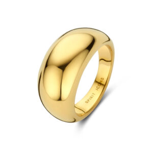 Spirit Icons Ring Callas in poliertem Sterlingsilber, vergoldet