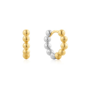 Ania Haie Ohrringe Two Tone Round in gold