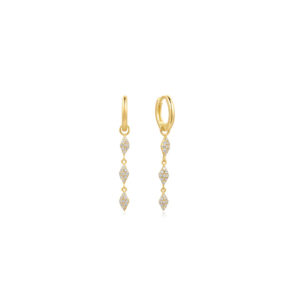 Ania Haie Ohrringe Gold Pave Sparkle Drop