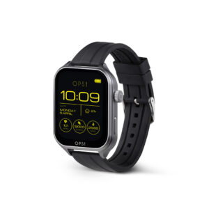 OPS Smartwatch Call Max Amoled in schwarz mit Silikon Armband
