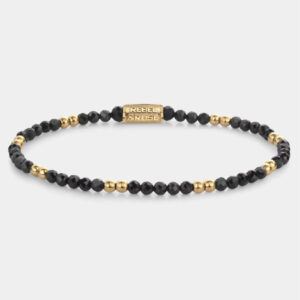 Rebel & Rose Armband Balck & Gold für Damen