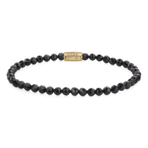 Rebel and Rose Damen Armband mit Spinell Steinen in schwarz