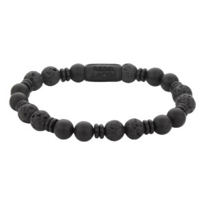 Rebel&Rose Armband für Männer mit schwarzem Onyx