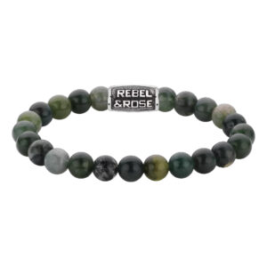 Rebel & Rose Armband für Männer Secret Garden in grün braun