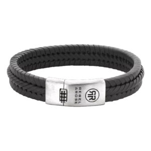 Rebel $ Rose Armband Twisted in schwarz