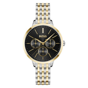 BOSS Damenuhr Symphonie mit Metallarmband in gold/silber