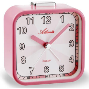 Atlanta Wecker in rosa mit Licht und Snooze Funktion