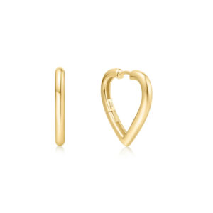 Ania Haie Gold Medium Herz Ohrringe