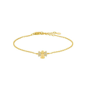 noa kids Armband in silber vergoldet mit Engel.