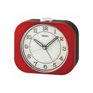 Seiko Wecker mit schleichender Sekunde in rot.