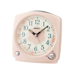 Seiko Wecker mit Vogelgesang in rosa