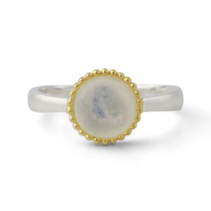 Campur Silberring mit Mondstein