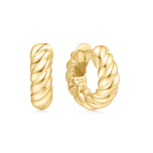 Ania Haie Ohrringe Bold Texture Medium in gold