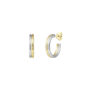 XENOX Ohrringe Bicolor mit 18k Vergoldung