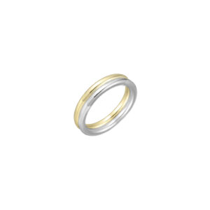 XENOX BICOLOR Ring 925/- Sterlingsilber, 18k Vergoldung