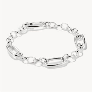 Thomas Sabo Charm Armband mit drei Connect Links in silber