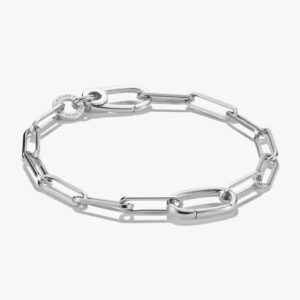 Thomas Sabo Charm Armband Paperclip mit einem Connect Link Silber