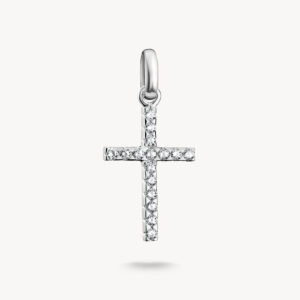Thomas Sabo Charm-Anhänger Kreuz mit Steinen Connect silber