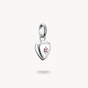 Thomas Sabo Charm Anhänger Herz mit Stern in silber