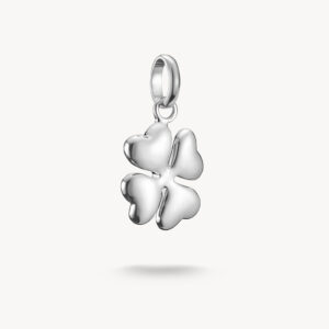 Thomas Sabo Charm Anhänger Glücksklee in 3 D silber
