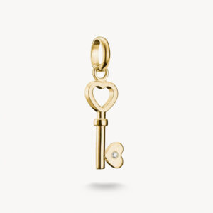 Thomas Sabo Charm Anhänger Liebesschlüssel in silber vergoldet