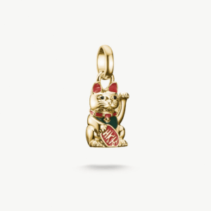 Thomas Sabo Charm Connect Anhänger Winkekatze in gold