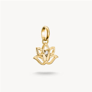 Thomas Sabo Charm Anhänger Lotusblüte in vergoldet