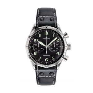 JUNGHANS Pilot Chronoscope in schwarz
