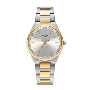 M&M Damenuhr New Classic in silber/gold