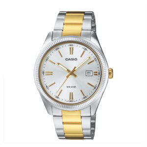 Casio Quarzuhr mit Edelstahlarmband in gold/silber