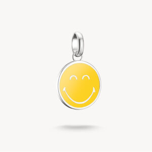 Thomas Sabo Smileyworld Charm in silber mit gelbem Smiley
