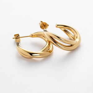 Paul Hewitt Ohrringe Waves in gold