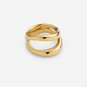 Paul Hewitt Ring Waves in gold