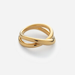 Paul Hewitt Ring Waves Twisted Gold